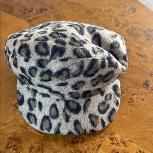 Urban outfitters leopard cabbie hat. NWT